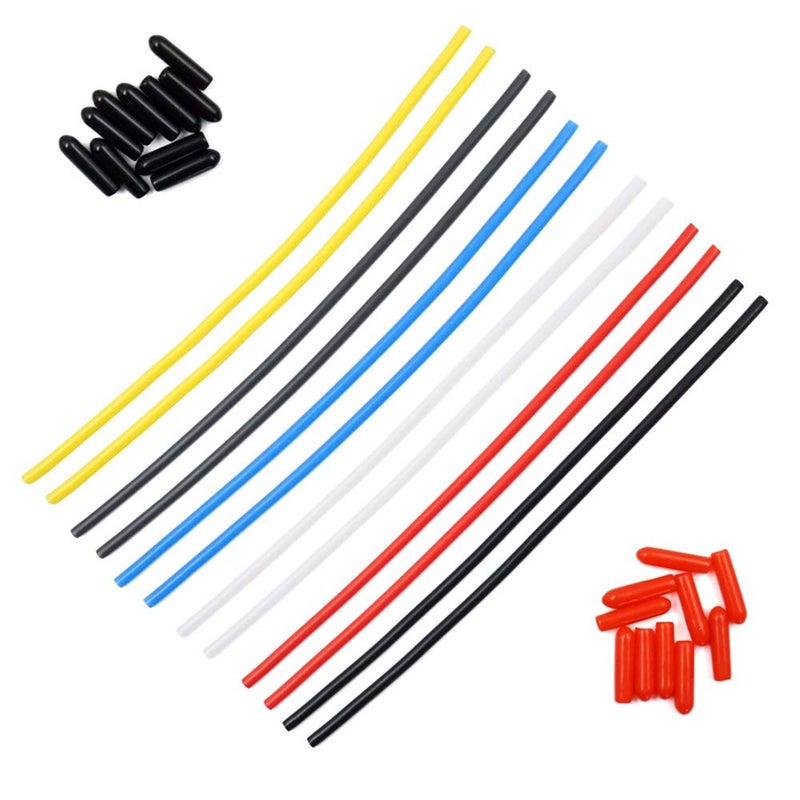 elechawk 12pcs Plastic Protection Antenna Tube with Caps for RC Cars FPV Drone Receiver Antenna Frsky XM+ X4R X4RSB - Image 2
